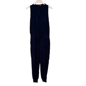 Beyond Yoga Black Easy Gather Sleeveless Jumpsuit Sz S